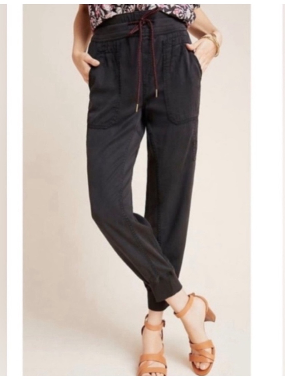 Anthropologie Black Nomad Joggers NWT